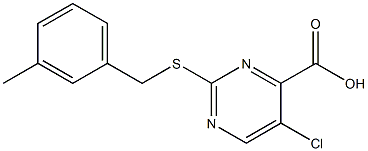  5-chloro-2-[(3-methylbenzyl)thio]pyrimidine-4-carboxylic acid