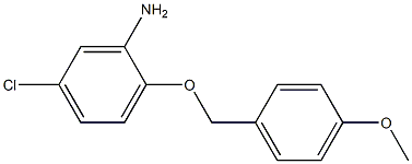 5-chloro-2-[(4-methoxyphenyl)methoxy]aniline,,结构式