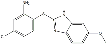 5-chloro-2-[(6-methoxy-1H-1,3-benzodiazol-2-yl)sulfanyl]aniline