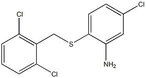 5-chloro-2-{[(2,6-dichlorophenyl)methyl]sulfanyl}aniline Struktur