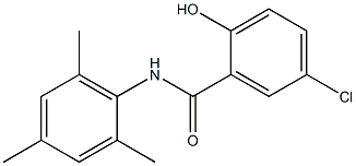 5-chloro-2-hydroxy-N-(2,4,6-trimethylphenyl)benzamide 化学構造式