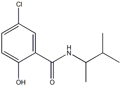 5-chloro-2-hydroxy-N-(3-methylbutan-2-yl)benzamide 结构式