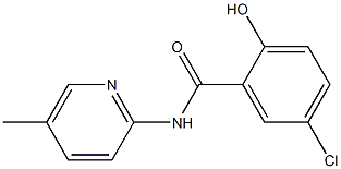 5-chloro-2-hydroxy-N-(5-methylpyridin-2-yl)benzamide 结构式