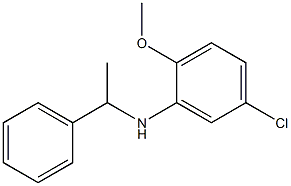 5-chloro-2-methoxy-N-(1-phenylethyl)aniline Struktur
