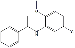 5-chloro-2-methoxy-N-(1-phenylethyl)aniline 化学構造式