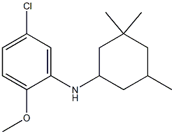 5-chloro-2-methoxy-N-(3,3,5-trimethylcyclohexyl)aniline Struktur