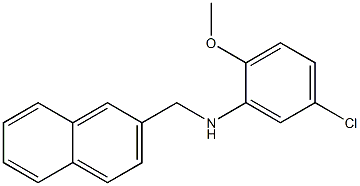 5-chloro-2-methoxy-N-(naphthalen-2-ylmethyl)aniline Structure