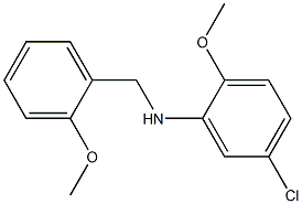 5-chloro-2-methoxy-N-[(2-methoxyphenyl)methyl]aniline Structure