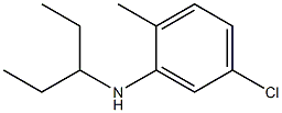 5-chloro-2-methyl-N-(pentan-3-yl)aniline Structure