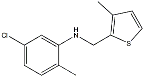 5-chloro-2-methyl-N-[(3-methylthiophen-2-yl)methyl]aniline|