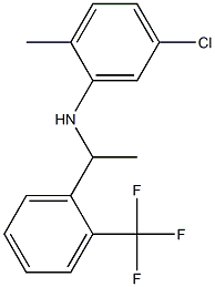 5-chloro-2-methyl-N-{1-[2-(trifluoromethyl)phenyl]ethyl}aniline Structure