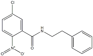 5-chloro-2-nitro-N-(2-phenylethyl)benzamide Struktur