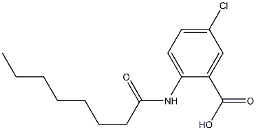 5-chloro-2-octanamidobenzoic acid 结构式