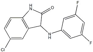 5-chloro-3-[(3,5-difluorophenyl)amino]-2,3-dihydro-1H-indol-2-one