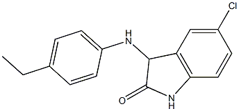 5-chloro-3-[(4-ethylphenyl)amino]-2,3-dihydro-1H-indol-2-one Structure