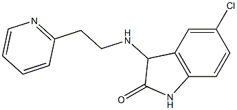 5-chloro-3-{[2-(pyridin-2-yl)ethyl]amino}-2,3-dihydro-1H-indol-2-one|