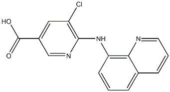 5-chloro-6-(quinolin-8-ylamino)pyridine-3-carboxylic acid|