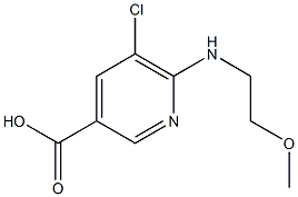 5-chloro-6-[(2-methoxyethyl)amino]pyridine-3-carboxylic acid