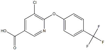 5-chloro-6-[4-(trifluoromethyl)phenoxy]pyridine-3-carboxylic acid