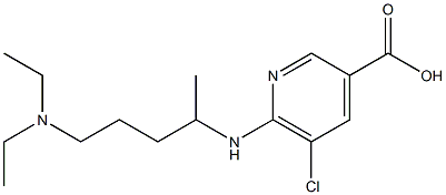 5-chloro-6-{[5-(diethylamino)pentan-2-yl]amino}pyridine-3-carboxylic acid Structure