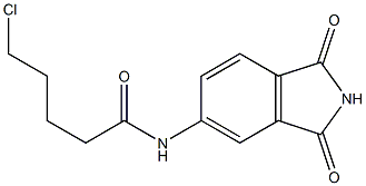 5-chloro-N-(1,3-dioxo-2,3-dihydro-1H-isoindol-5-yl)pentanamide Struktur