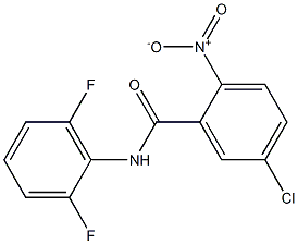 5-chloro-N-(2,6-difluorophenyl)-2-nitrobenzamide 结构式