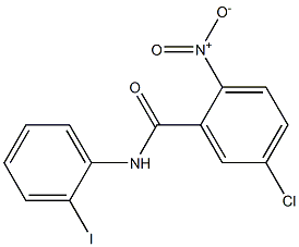 5-chloro-N-(2-iodophenyl)-2-nitrobenzamide Struktur