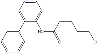 5-chloro-N-(2-phenylphenyl)pentanamide Struktur