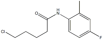 5-chloro-N-(4-fluoro-2-methylphenyl)pentanamide 结构式