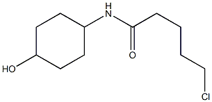 5-chloro-N-(4-hydroxycyclohexyl)pentanamide,,结构式