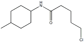 5-chloro-N-(4-methylcyclohexyl)pentanamide Struktur