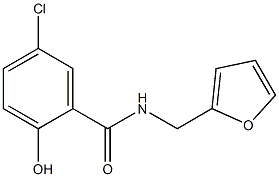 5-chloro-N-(furan-2-ylmethyl)-2-hydroxybenzamide Struktur