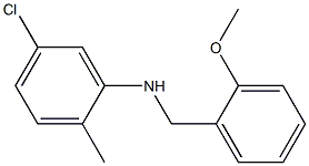 5-chloro-N-[(2-methoxyphenyl)methyl]-2-methylaniline Structure