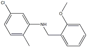 5-chloro-N-[(2-methoxyphenyl)methyl]-2-methylaniline 化学構造式