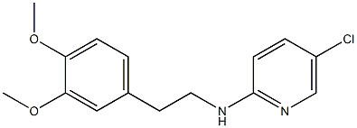 5-chloro-N-[2-(3,4-dimethoxyphenyl)ethyl]pyridin-2-amine 化学構造式