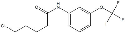 5-chloro-N-[3-(trifluoromethoxy)phenyl]pentanamide,,结构式