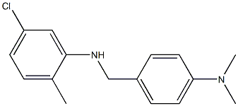 5-chloro-N-{[4-(dimethylamino)phenyl]methyl}-2-methylaniline 结构式