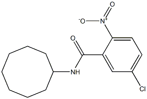 5-chloro-N-cyclooctyl-2-nitrobenzamide Structure