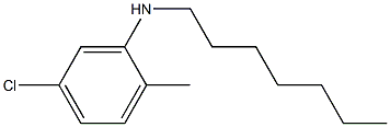 5-chloro-N-heptyl-2-methylaniline Struktur