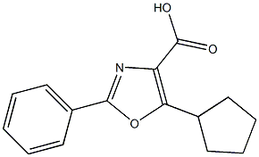 5-cyclopentyl-2-phenyl-1,3-oxazole-4-carboxylic acid