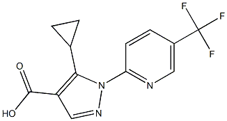  5-cyclopropyl-1-[5-(trifluoromethyl)pyridin-2-yl]-1H-pyrazole-4-carboxylic acid