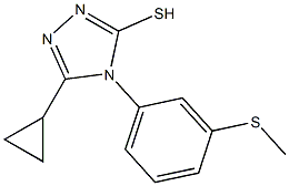 5-cyclopropyl-4-[3-(methylsulfanyl)phenyl]-4H-1,2,4-triazole-3-thiol