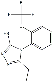  5-ethyl-4-[2-(trifluoromethoxy)phenyl]-4H-1,2,4-triazole-3-thiol