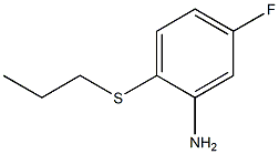5-fluoro-2-(propylsulfanyl)aniline 结构式