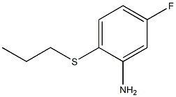 5-fluoro-2-(propylsulfanyl)aniline 化学構造式