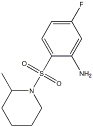 5-fluoro-2-[(2-methylpiperidine-1-)sulfonyl]aniline Struktur