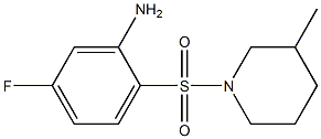 5-fluoro-2-[(3-methylpiperidine-1-)sulfonyl]aniline