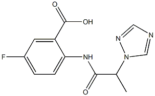 5-fluoro-2-[2-(1H-1,2,4-triazol-1-yl)propanamido]benzoic acid