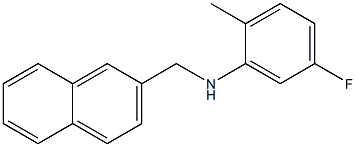 5-fluoro-2-methyl-N-(naphthalen-2-ylmethyl)aniline Structure