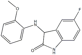 5-fluoro-3-[(2-methoxyphenyl)amino]-2,3-dihydro-1H-indol-2-one Struktur